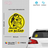 Mom on Board Sign for Family Car Safety